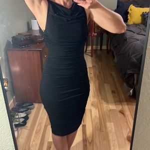 Black cache dress